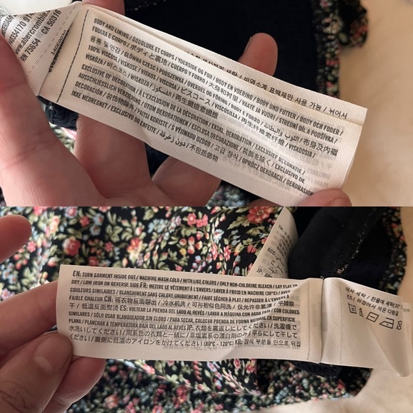 Abercrombie & Fitch Floral Smocked Crop Top S - Picture 10 of 13